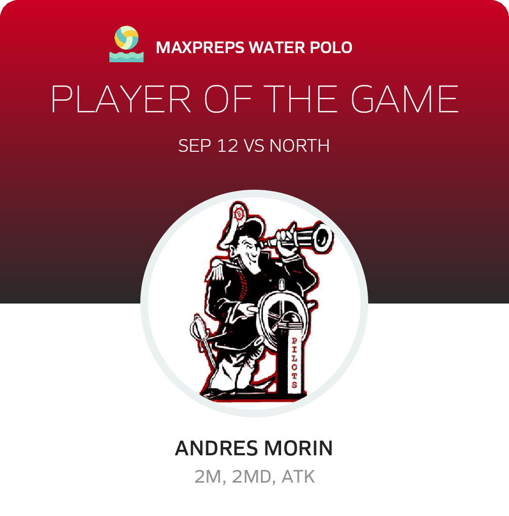 #7 Andres Morin Player of the Game badge