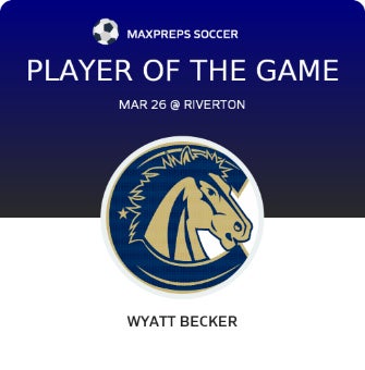 #10 Wyatt Becker Player of the Game badge