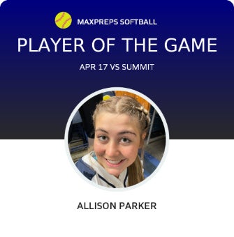 #14 Allison Parker Player of the Game badge