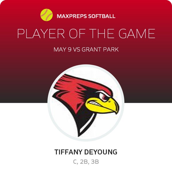 #13 Tiffany DeYoung Player of the Game badge