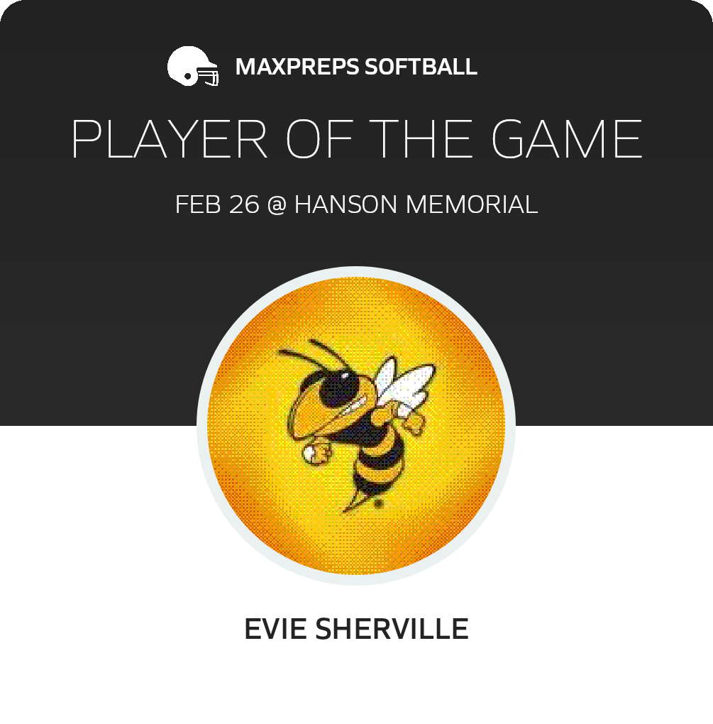 #17 Evie Sherville Player of the Game badge