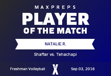 #20 Natalie R. Player of the Game badge