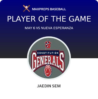 Jaedin Sem Player of the Game badge