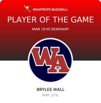 #28 Brylee Wall Player of the Game badge