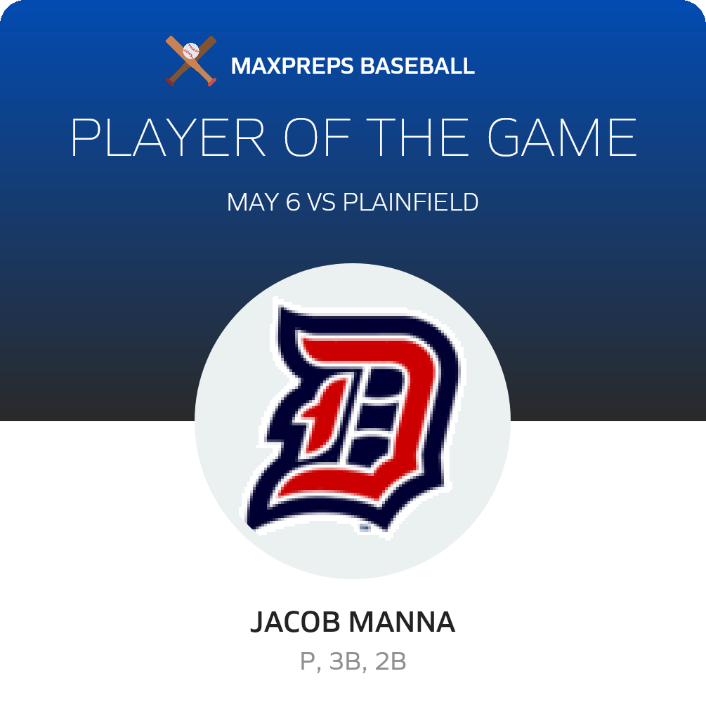 #10 Jacob Manna Player of the Game badge