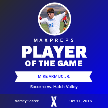 #22 Mike Armijo Jr. Player of the Game badge