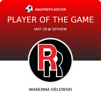 #4 MaKenna Orlowski Player of the Game badge