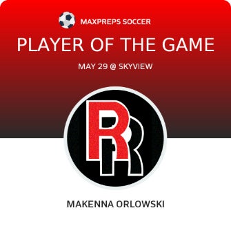 #4 MaKenna Orlowski Player of the Game badge