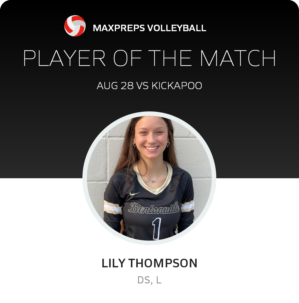 #2 Lily Thompson Player of the Game badge