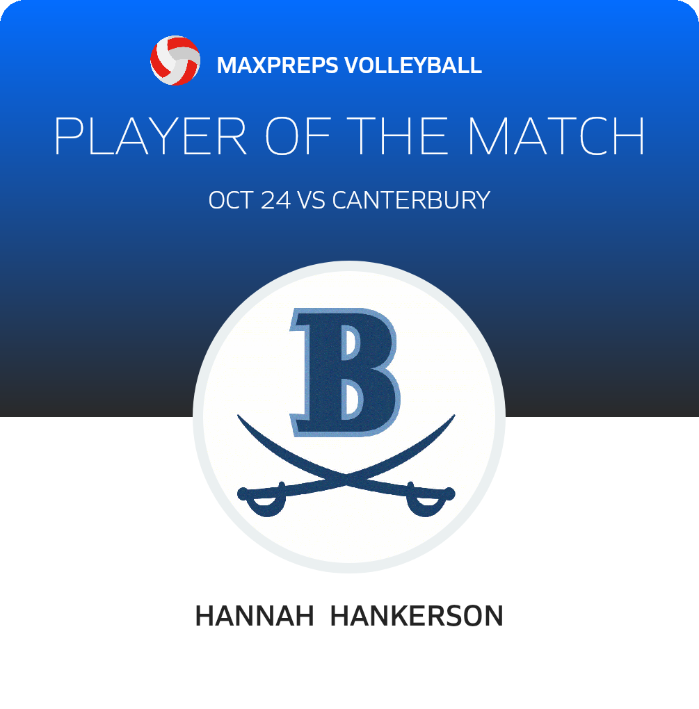 #14 Hannah  Hankerson Player of the Game badge