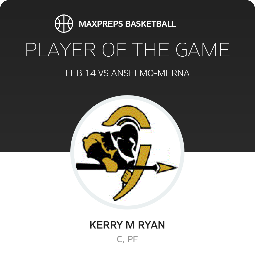 #22 Kerry M ryan Player of the Game badge