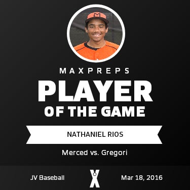 #9 Nathaniel Rios Player of the Game badge