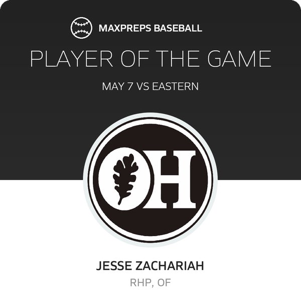 #11 Jesse Zachariah Player of the Game badge