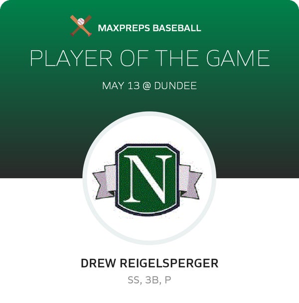 #14 Drew Reigelsperger Player of the Game badge