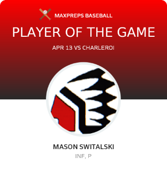 #14 Mason Switalski Player of the Game badge