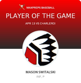 #14 Mason Switalski Player of the Game badge