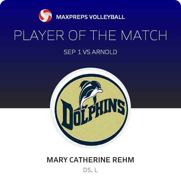 #14 Mary catherine Rehm Player of the Game badge