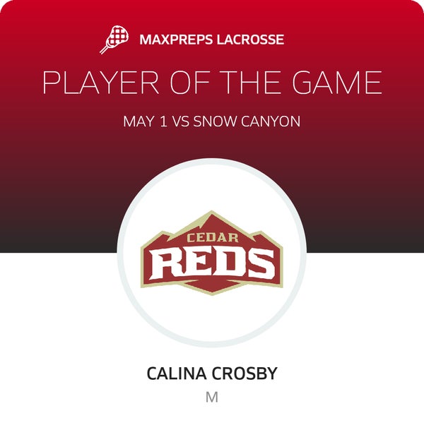 #22 Calina Crosby Player of the Game badge