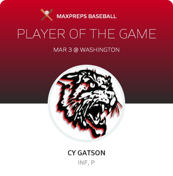 #7 Cy Gatson Player of the Game badge