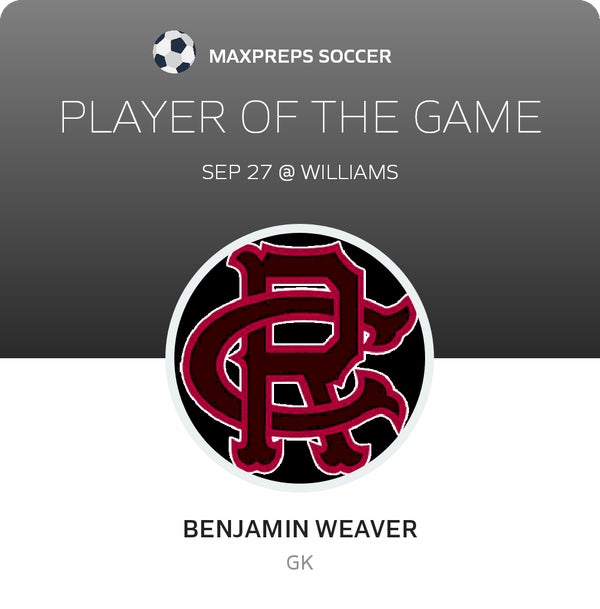 #1 Benjamin Weaver Player of the Game badge