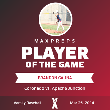 #19 Brandon Gauna Player of the Game badge