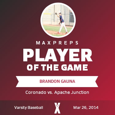 #19 Brandon Gauna Player of the Game badge