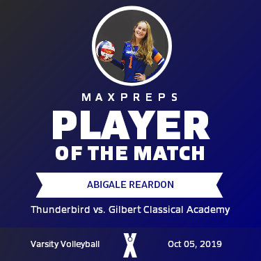 #1 Abigale Reardon Player of the Game badge