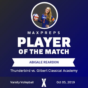 #1 Abigale Reardon Player of the Game badge