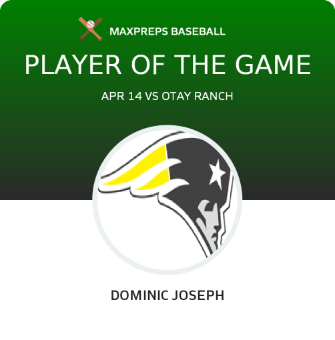 #2 Dominic Joseph Player of the Game badge