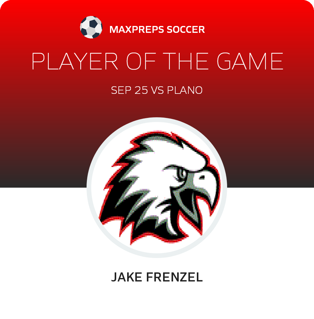 Jake Frenzel Player of the Game badge
