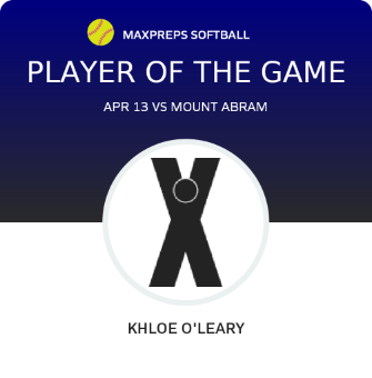 #22 Khloe O'Leary Player of the Game badge