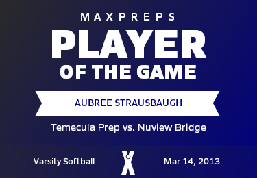#50 Aubree Strausbaugh Player of the Game badge