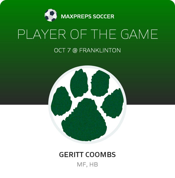 #3 Geritt Coombs Player of the Game badge