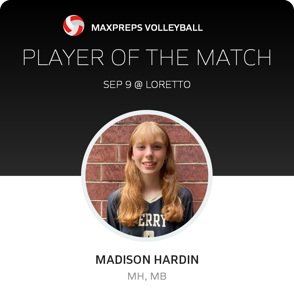 #2 Madison Hardin Player of the Game badge