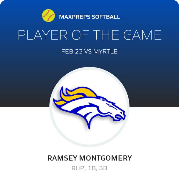 #23 Ramsey Montgomery Player of the Game badge