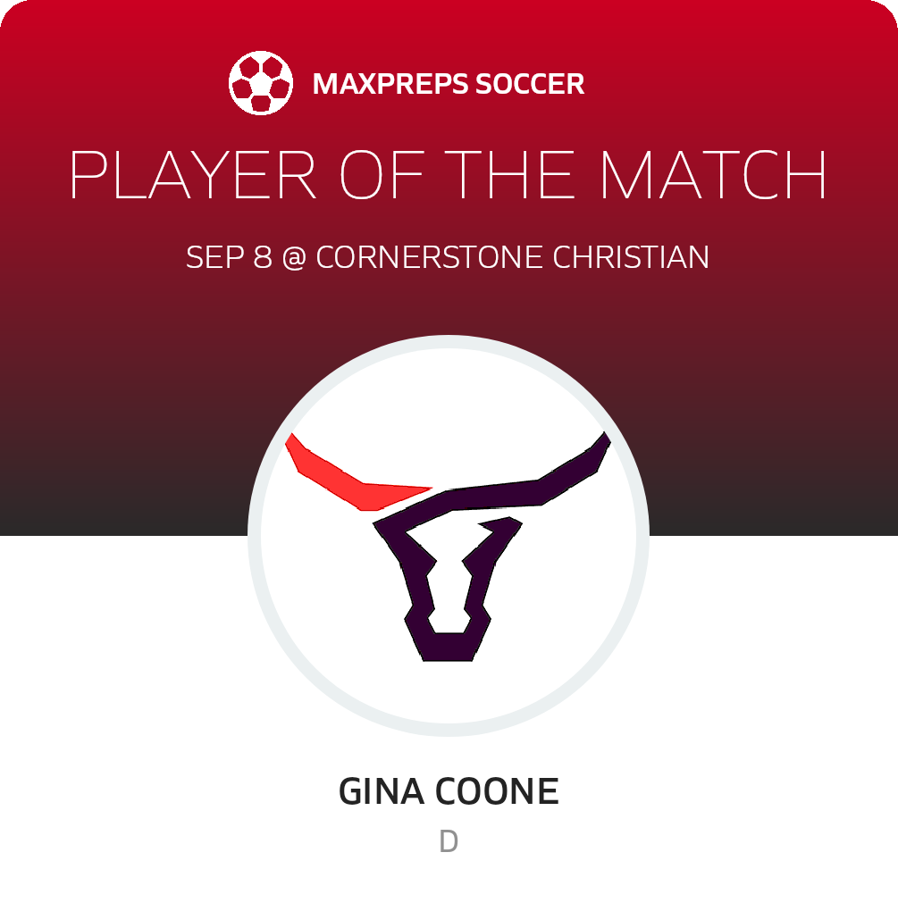 #2 Gina Coone Player of the Game badge