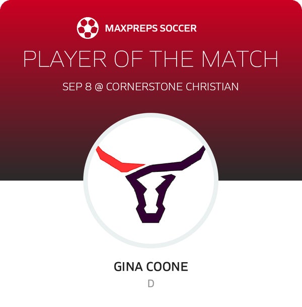 #2 Gina Coone Player of the Game badge
