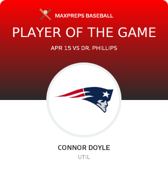 #6 Connor Doyle Player of the Game badge