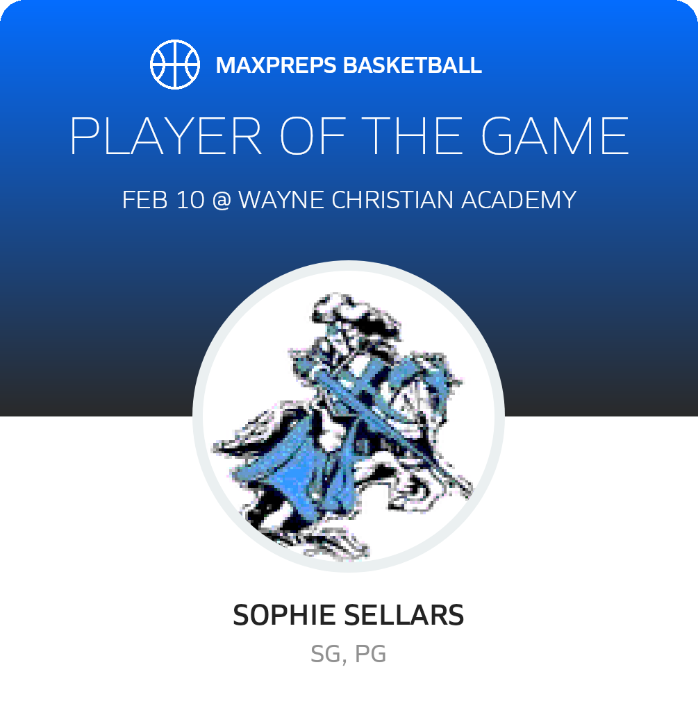 #4 Sophie Sellars Player of the Game badge