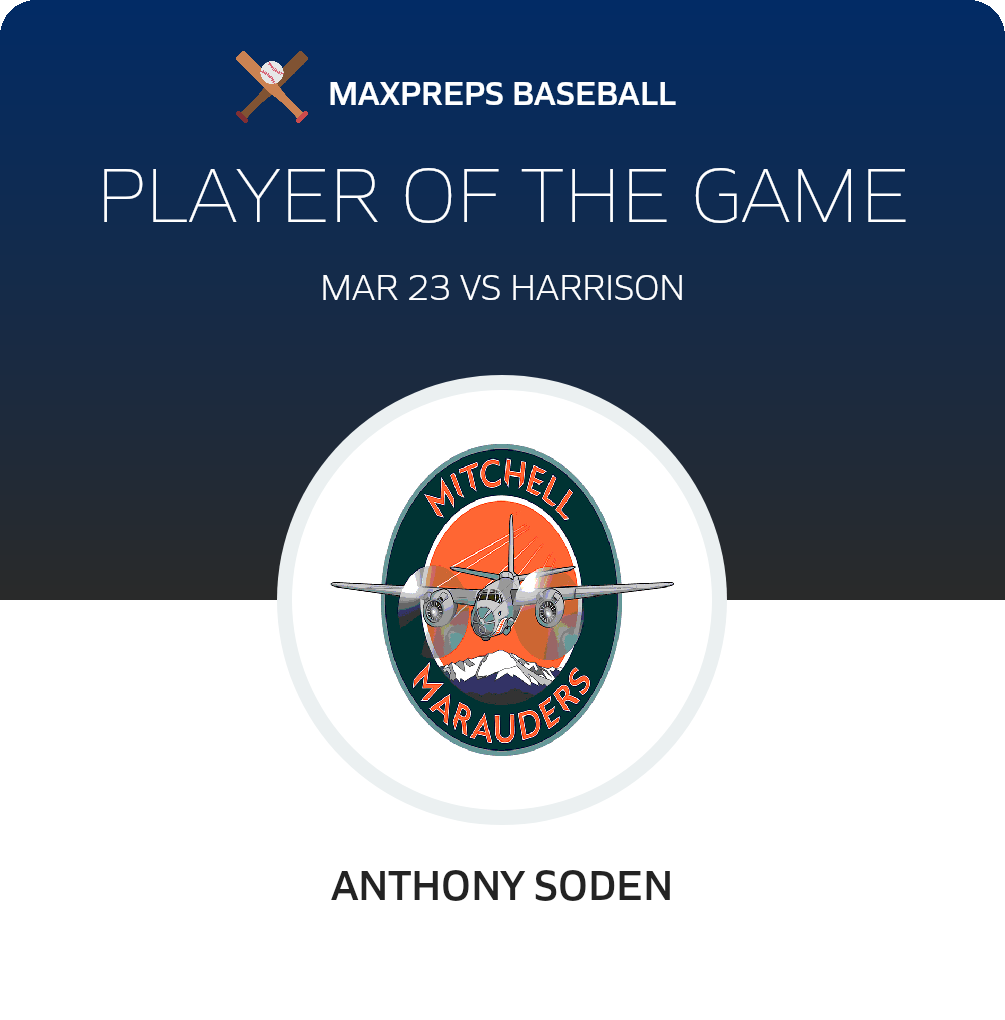 #21 Anthony Soden Player of the Game badge