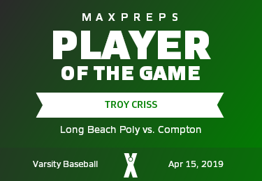 #44 Troy Criss Player of the Game badge