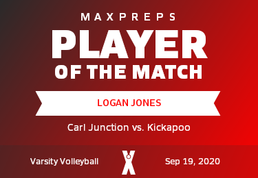 #8 Logan Jones Player of the Game badge