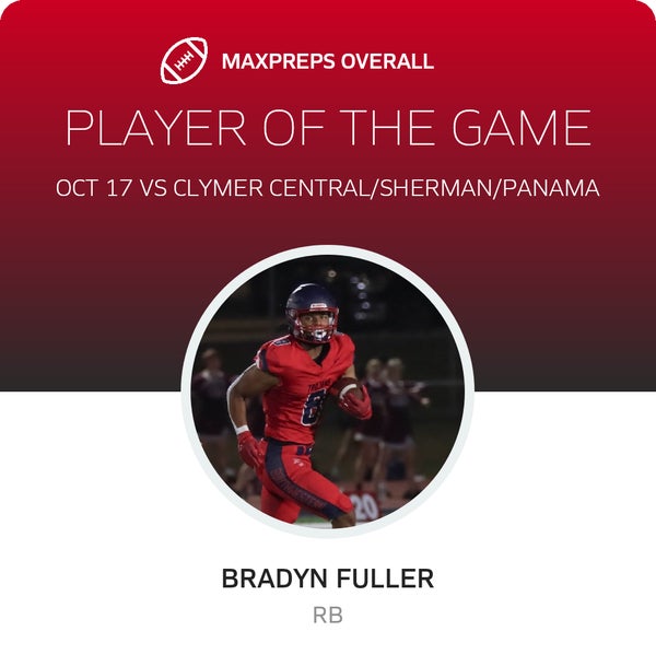 #8 Bradyn Fuller Player of the Game badge
