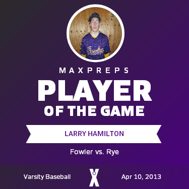 #3 Larry Hamilton Player of the Game badge