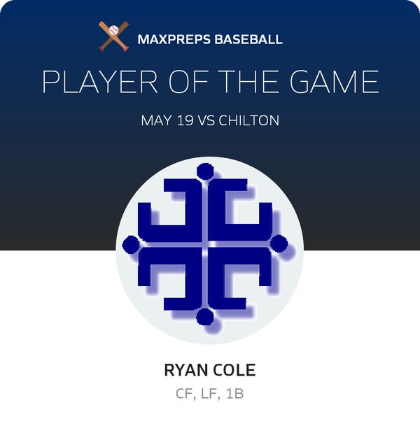 #14 Ryan Cole Player of the Game badge