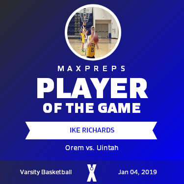 #25 Ike Richards Player of the Game badge