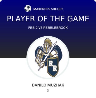 #21 Danilo Muzhak Player of the Game badge