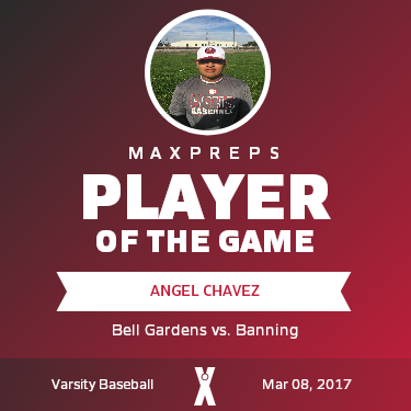 #27 Angel Chavez Player of the Game badge