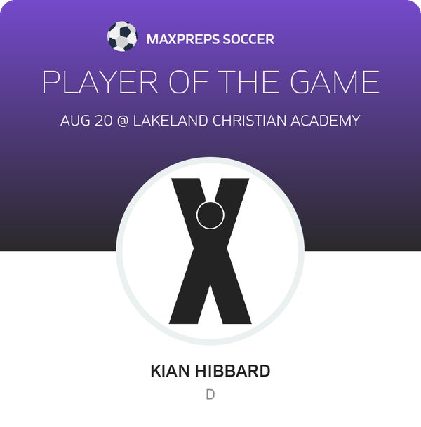 #14 Kian Hibbard Player of the Game badge
