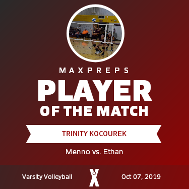 #1 Trinity Kocourek Player of the Game badge